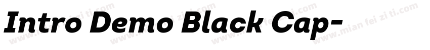 Intro Demo Black Cap字体转换
